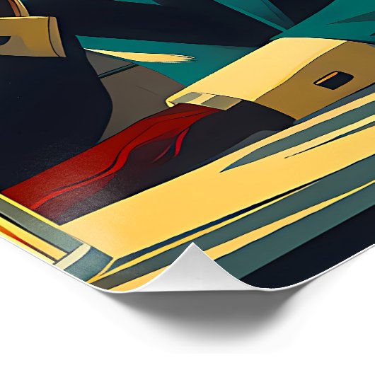 Miid Century Cocktail Party Couples - Captivated ポスター (コーナー)