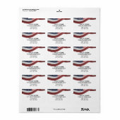 MIILITARY PRIDE 波型アメリカ企業名 ラベル (フルシート)