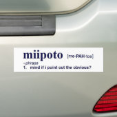 miipoto バンパーステッカー (車上)