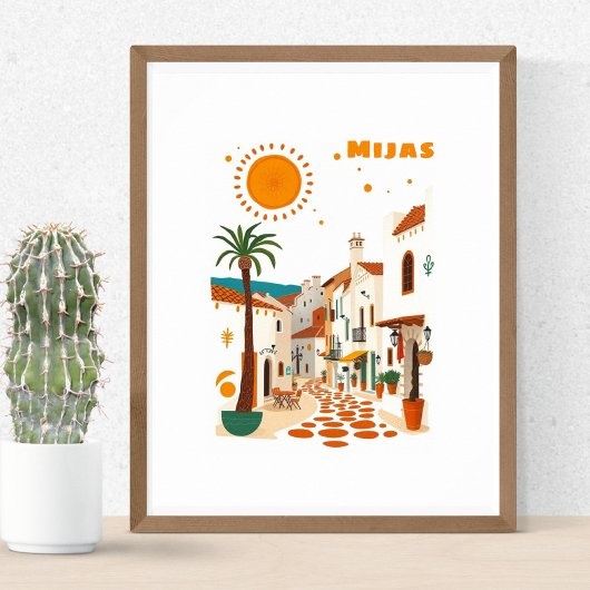 Mijas Spain holiday Andalucia Costa sol  ポスター