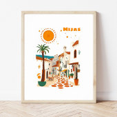 Mijas Spain holiday Andalucia Costa sol  ポスター