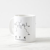 Mikペプチド名mug コーヒーマグカップ (正面左)