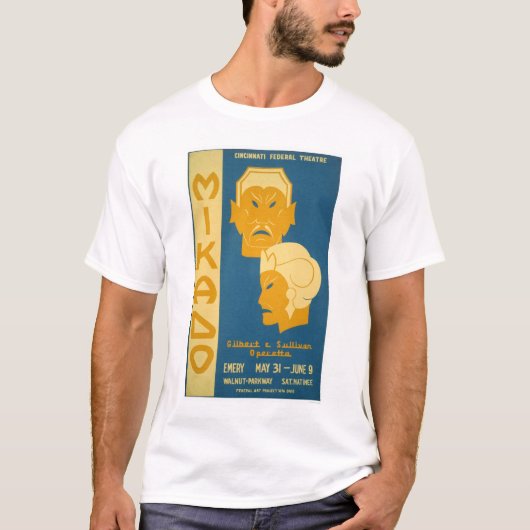 Mikado Gilbertサリバン1939 WPA Tシャツ (正面)