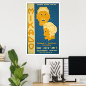 Mikado Gilbert Sullivan 1939 WPA ポスター (ホームオフィス)