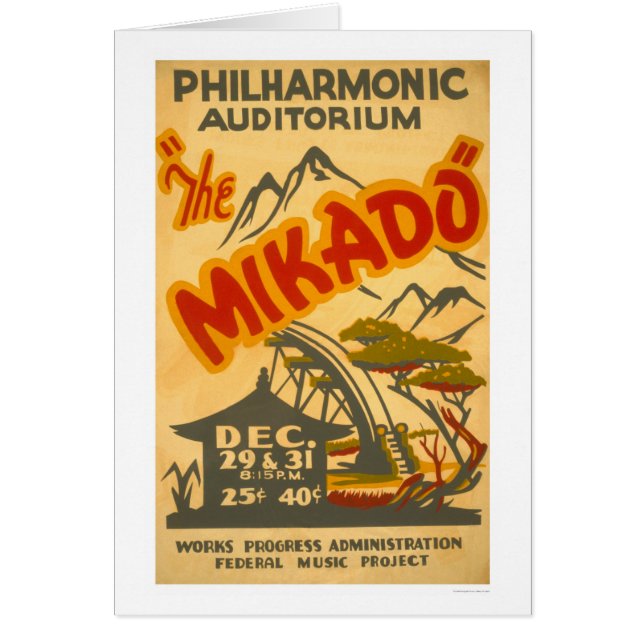 Mikado Philarmonic 1938 WPA (正面)