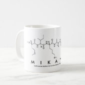 Mikaylaのペプチッド名前のマグ コーヒーマグカップ (正面左)