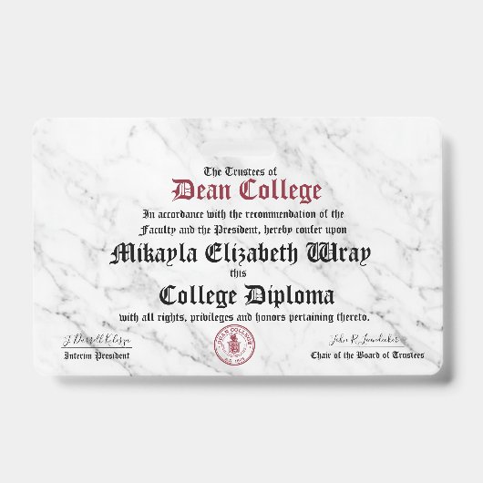 Mikayla Elizabeth Wray バッジ (正面)