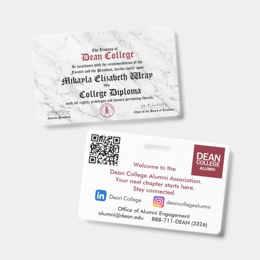 Mikayla Elizabeth Wray バッジ (正面＆裏面)