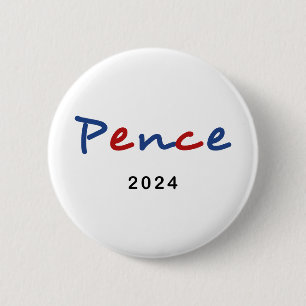 Mike カラフル Pence 2024スクリプト文字 缶バッジ