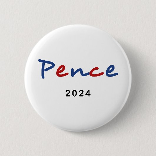 Mike カラフル Pence 2024スクリプト文字 缶バッジ (正面)