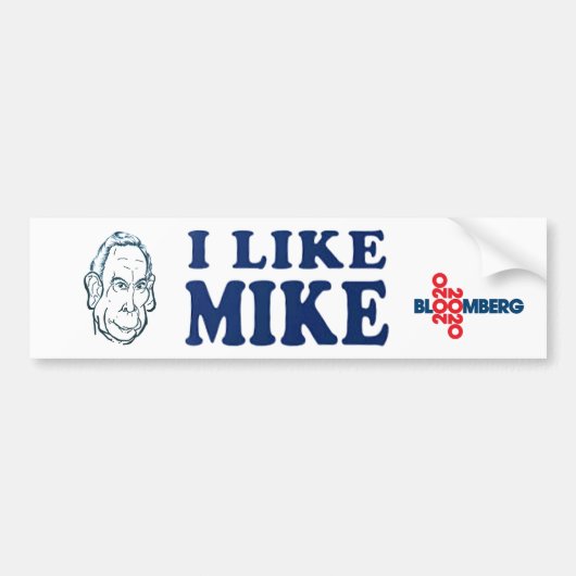 Mike 2020が好き バンパーステッカー (正面)