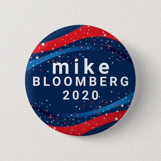 Mike Bloomberg 2020 缶バッジ (正面)
