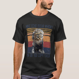 Mike Echo Oscar Whiskyどのようにコピーパイロット子猫 Tシャツ