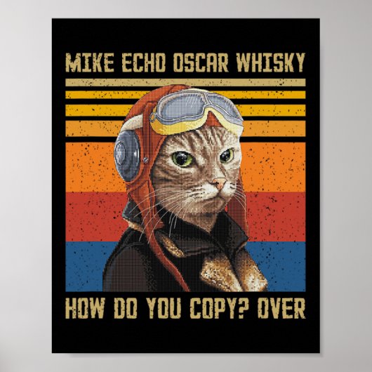 Mike Echo Oscar Whiskyコピー方法 – ヴィンテージC ポスター (正面)