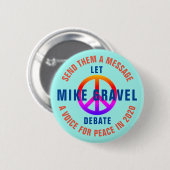 MIKE GRAVELの討論を許可して下さい 缶バッジ (正面&裏面)