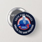 Mike Gravel 2020年のための投票 缶バッジ (正面&裏面)