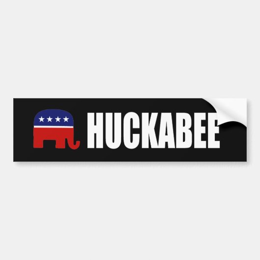 MIKE HUCKABEEの選挙のギア バンパーステッカー (正面)