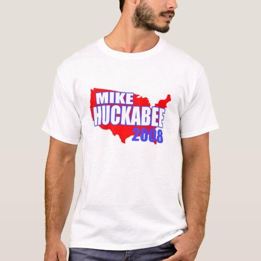 Mike Huckabee赤いアメリカの2008年のTシャツ Tシャツ (正面)