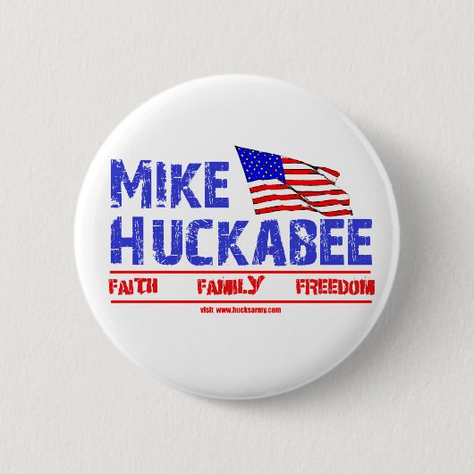Mike Huckabee 缶バッジ (正面)