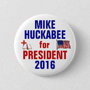 Mike Huckabee 2016年 缶バッジ