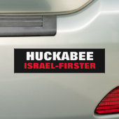 Mike Huckabee Israel Firster Traitor USA Pollard バンパーステッカー (車上)