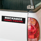Mike Huckabee Israel Firster Traitor USA Pollard バンパーステッカー (トラック上)