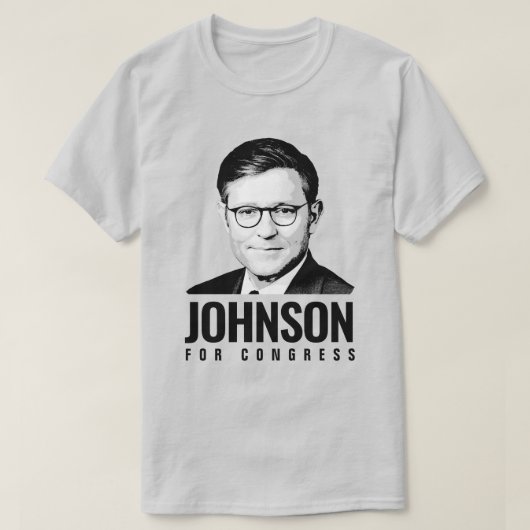 Mike Johnson for Congress Tシャツ (デザイン正面)