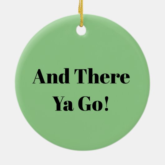 Mike Kara Hereクリスマスオーナメント セラミックオーナメント (裏面)