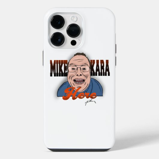 Mike Kara Here iPhone カバー (裏面)