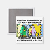 MIKE MALLOY RADIO SHOW MAGNETS マグネット (正面/裏面)