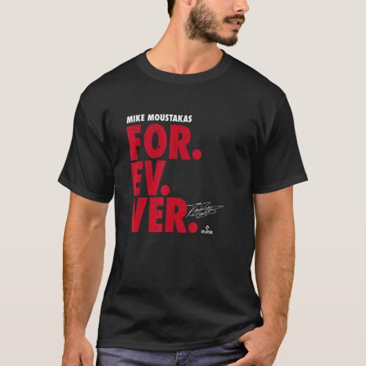Mike Moustakas Forever Baseball Mike Moustakas Cin Tシャツ (正面)