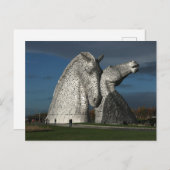 Mike Pagetが撮影した「The Kelpies」 ポストカード (正面/裏面)