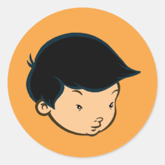 Mike Parkステッカー（オレンジ） ラウンドシール