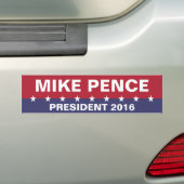 MIKE PENCE氏、2016年社長 バンパーステッカー (車上)