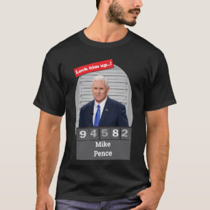 MIKE PENCE 🤣 Mugshotおもしろいノベルティロック Tシャツ