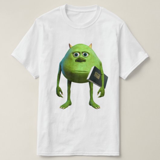 Mike Wazowski con Biblia - Económica Tシャツ (デザイン正面)