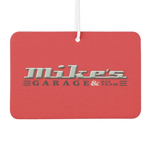 Mike's Garage Air Freshener：新車 カーエアーフレッシュナー (正面)