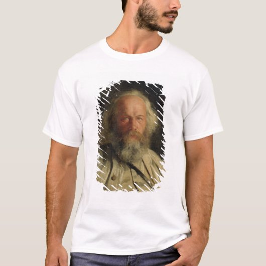 Mikhail Alexandrovich Bakunin 1871年のポートレート Tシャツ (正面)