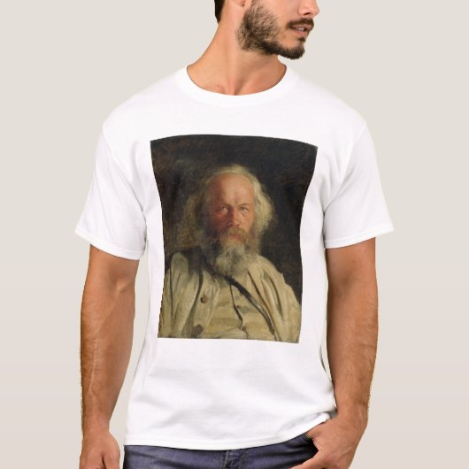 Mikhail Alexandrovich Bakunin 1871年のポートレート Tシャツ (正面)