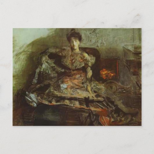 Mikhail Vrubel – ナデージダ・ザベラポートレート ポストカード (正面)
