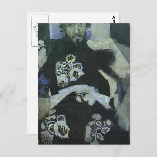 Mikhail Vrubel – 古いスタイルのロシアの衣装を着た男 ポストカード (正面/裏面)