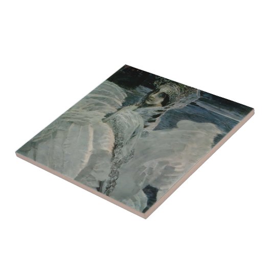 Mikhail Vrubel-白鳥のプリンセス タイル (側面)