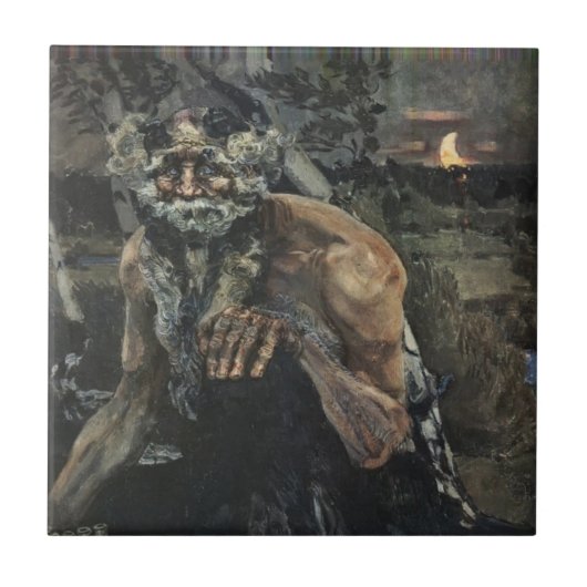 Mikhail Vrubel-鍋 タイル (正面)