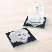 Mikiマリリン ガラスコースター (アングル)