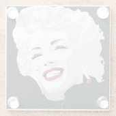 Mikiマリリン ガラスコースター (裏面)