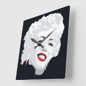 Mikiマリリン スクエア壁時計 (傾斜)