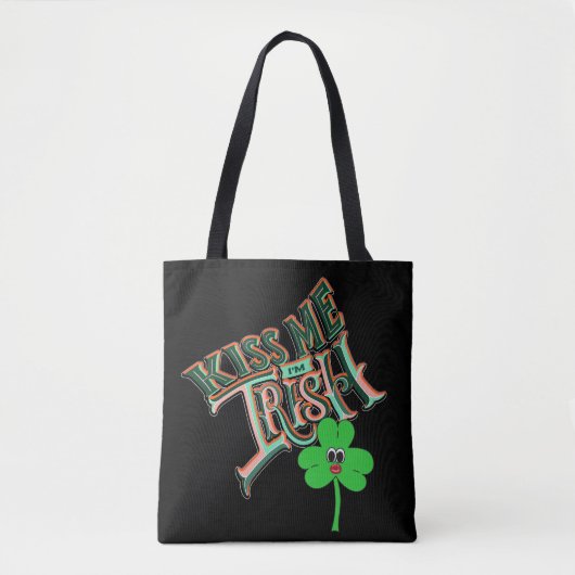 Mikitiezアイリッシュクローバーグリーンst.patrick'th lucky トートバッグ (正面)