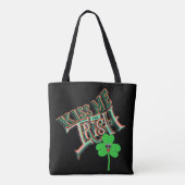 Mikitiezアイリッシュクローバーグリーンst.patrick'th lucky トートバッグ (裏面)