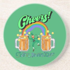 Mikitiezグリーンラッキーサンパトリックの日irishbeer コースター