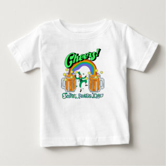 Mikitiezグリーンラッキーサンパトリックの日irishbeer ベビーTシャツ